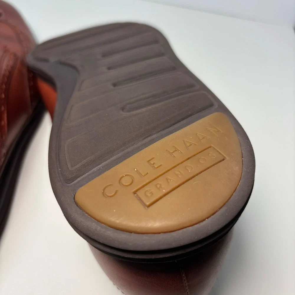 Cole Haan Original Grand Mens 11M Wingtip Oxford  Brown Leather C26472‎